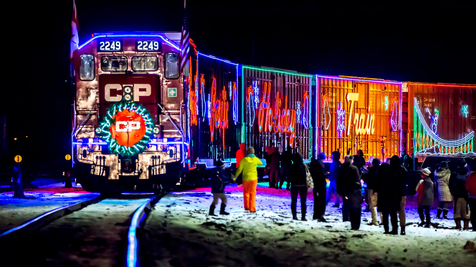 Canadian Pacific Holiday Train Brought Lights and Tunes to Excited